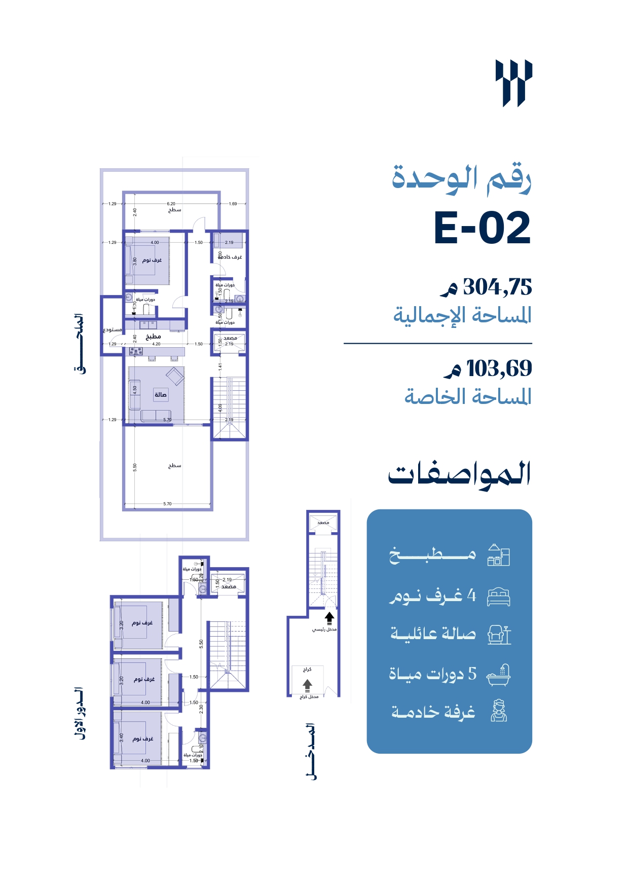 مخطط الوحدة E02
