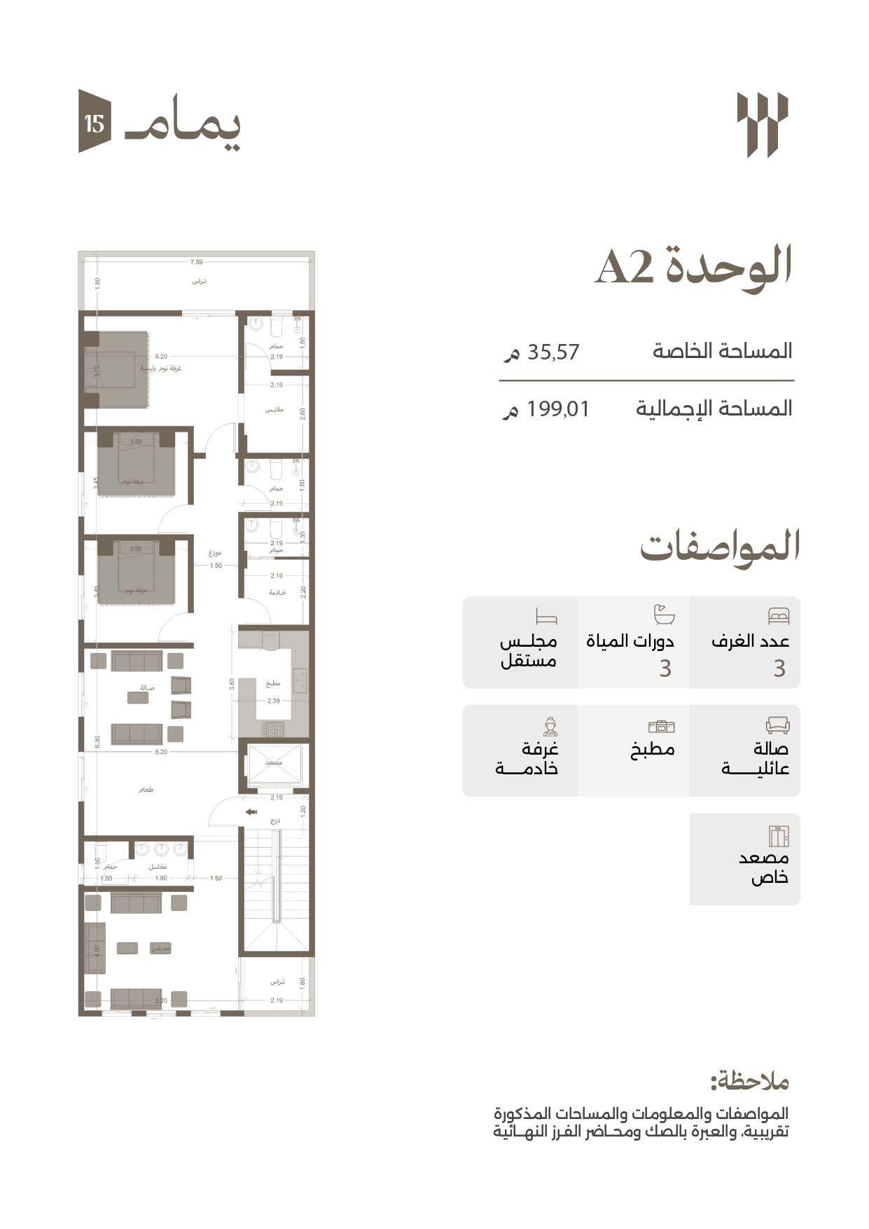 مخطط الوحدة A02