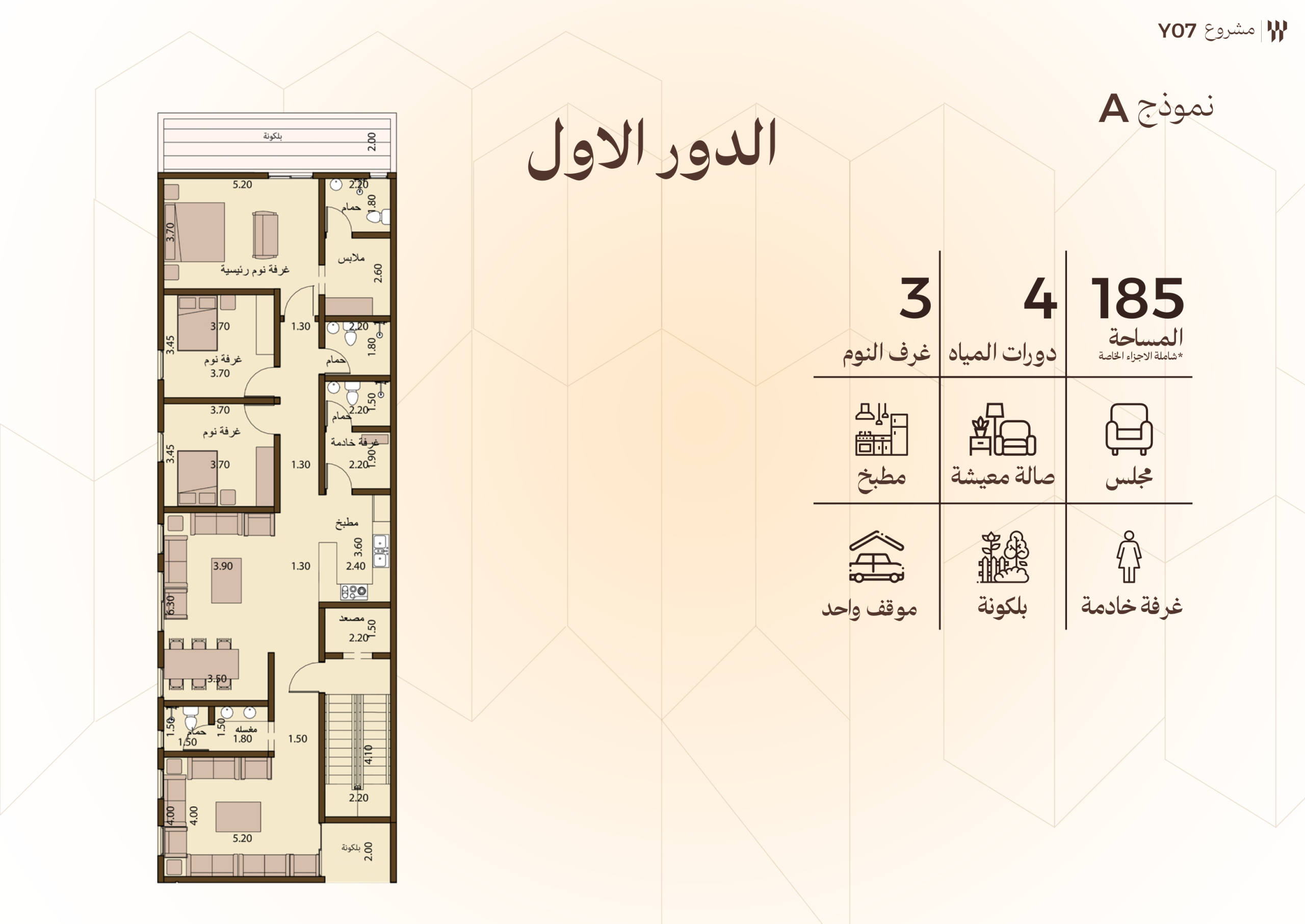 مخطط الوحدة A02