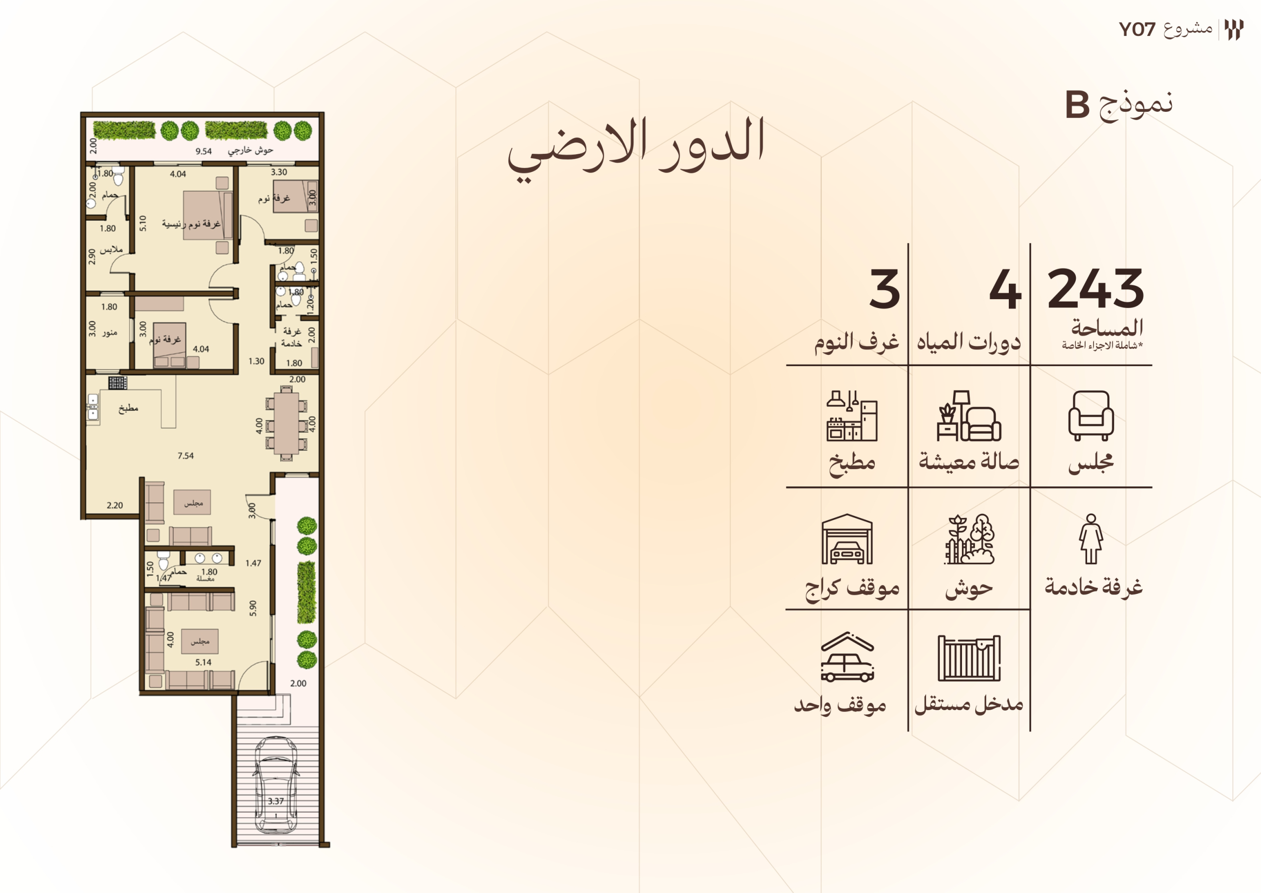 مخطط الوحدة B01